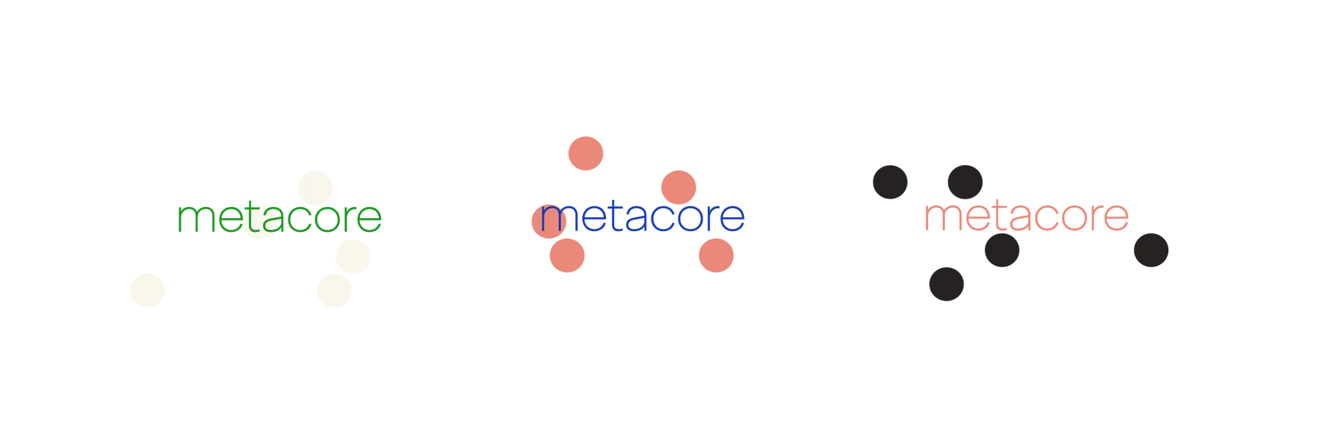 Metacore Dot Colourways On Yellow 2200x740px