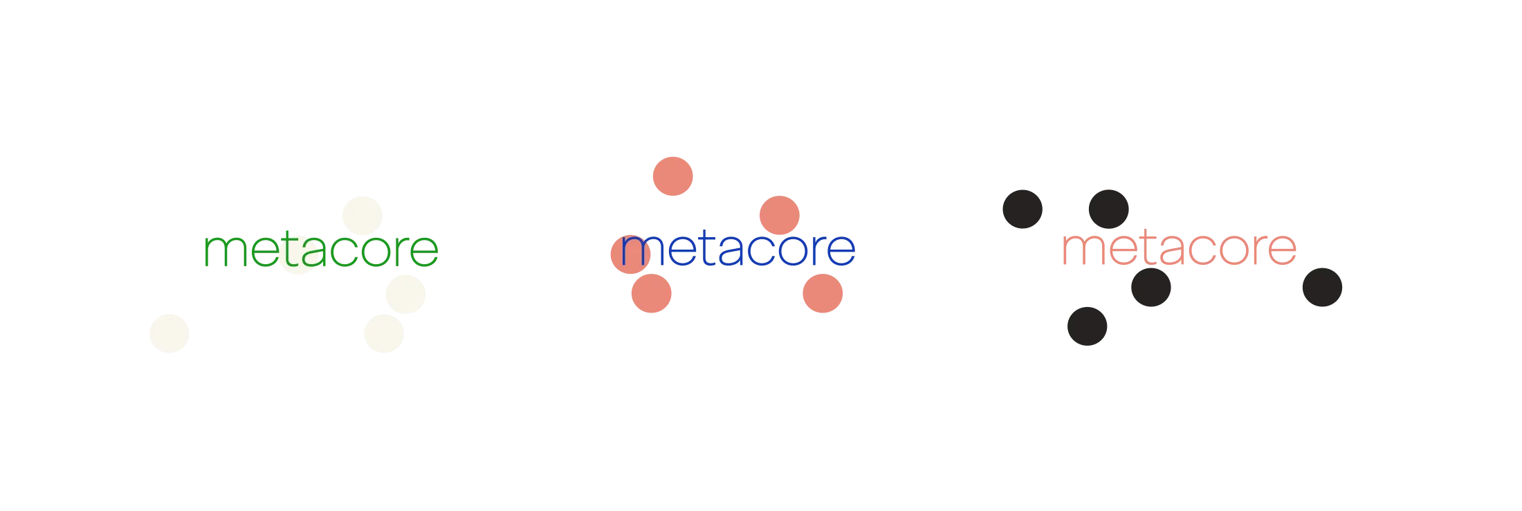 Metacore Dot Colourways On Yellow 2200x740px