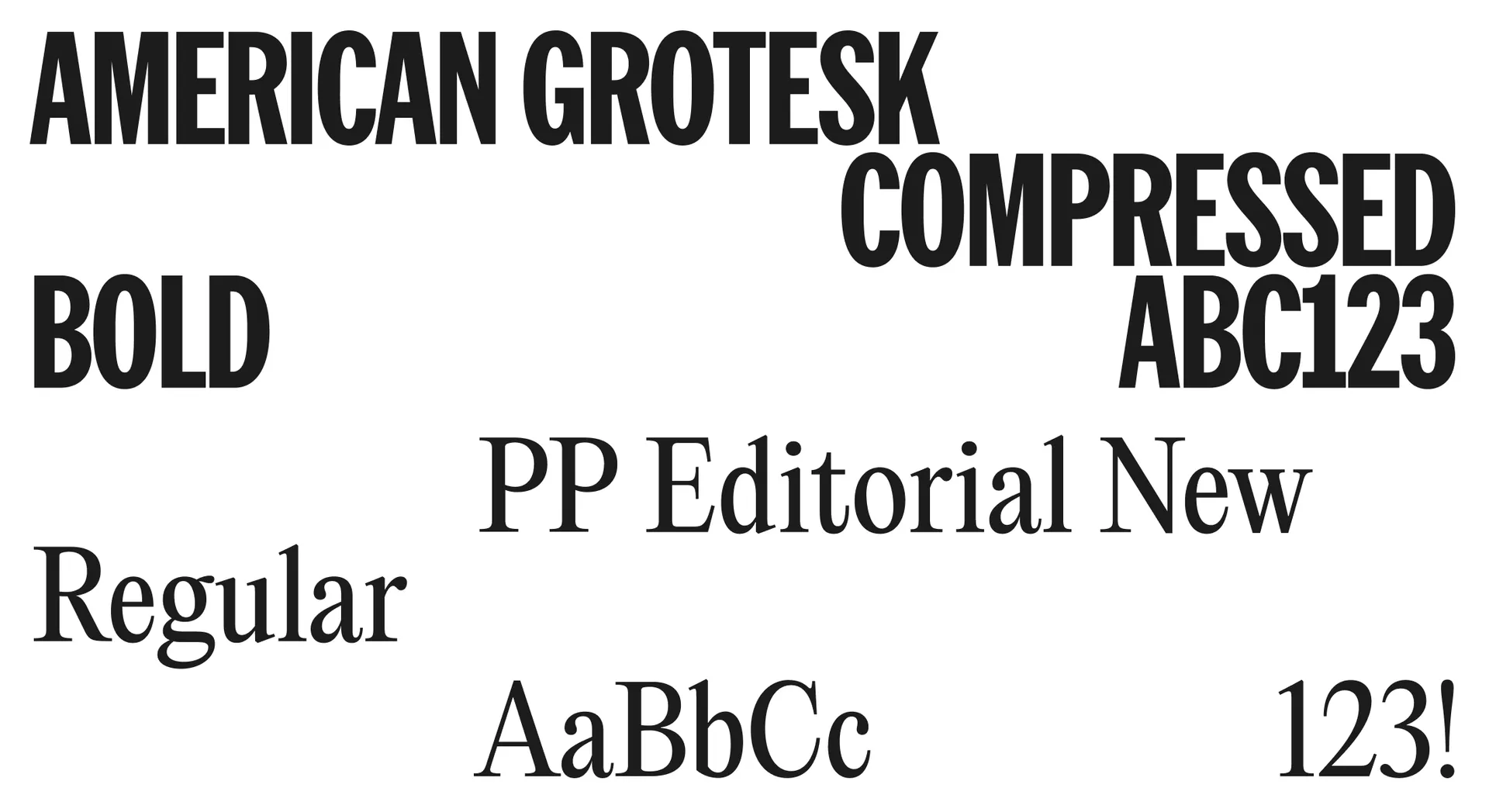 Typography White Background