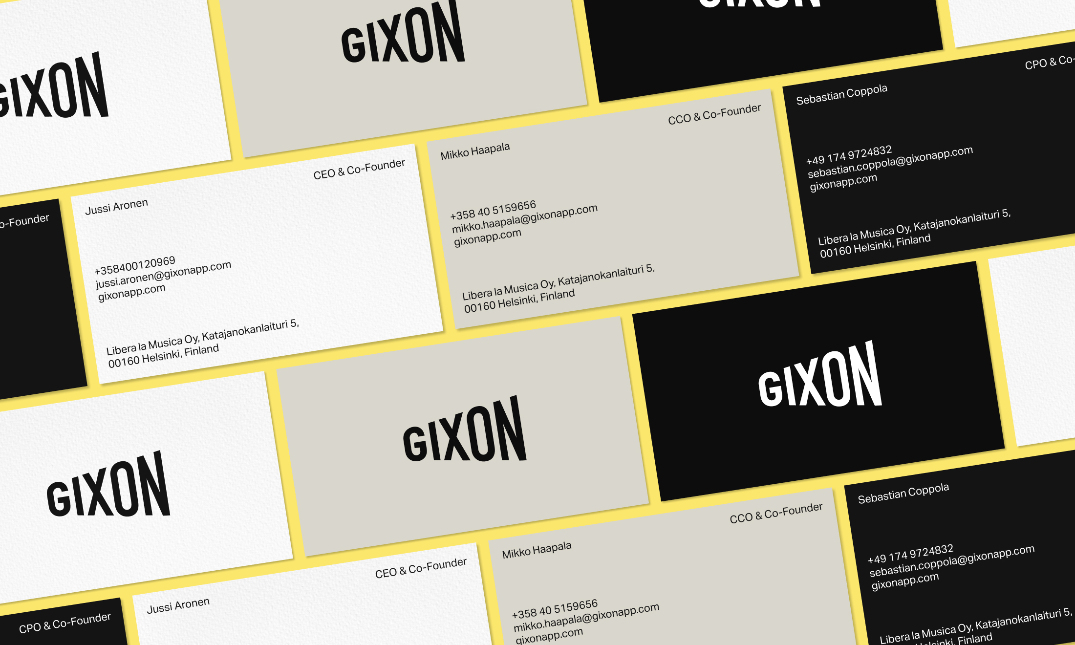 Gixon business cards