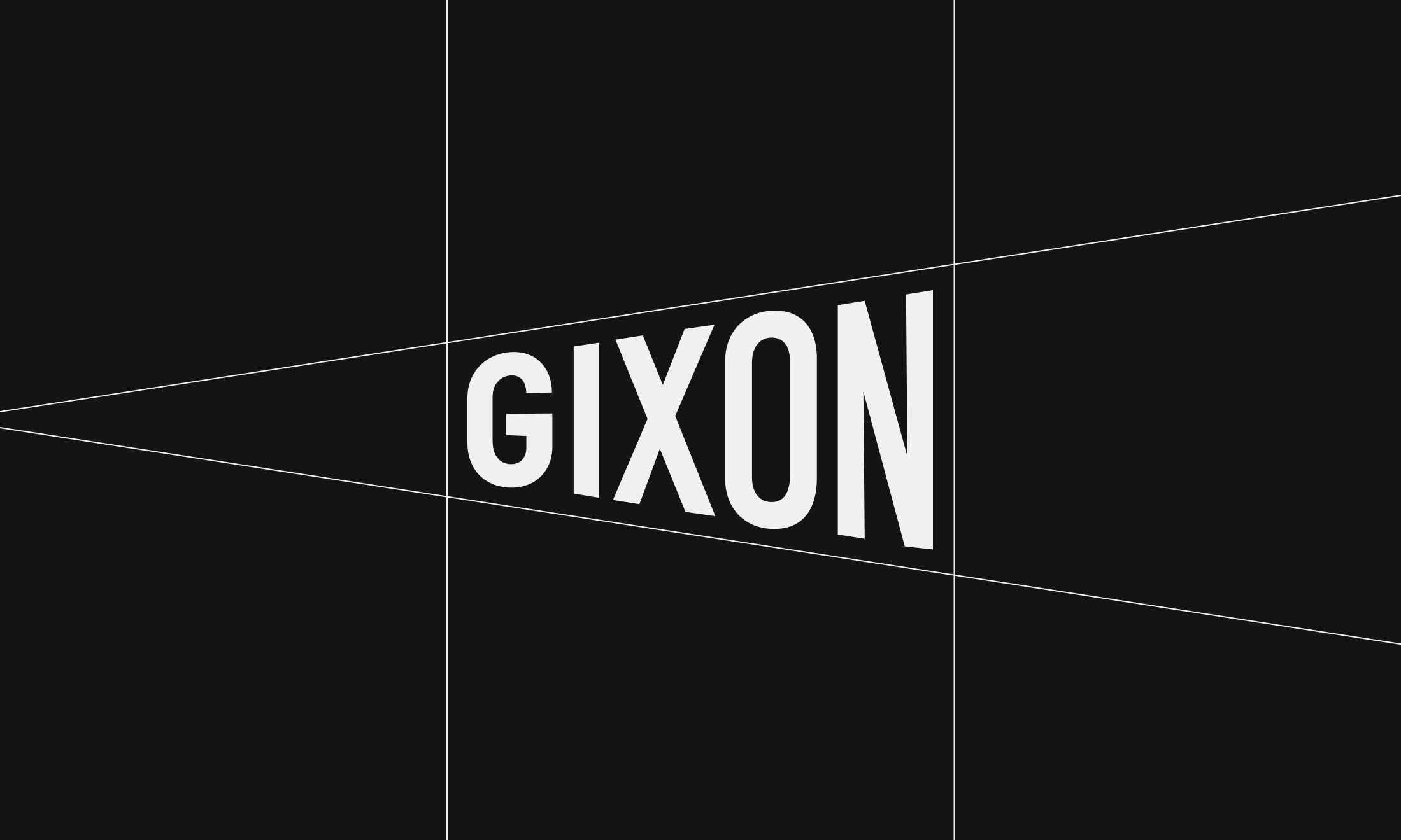 Gixon logotype construction